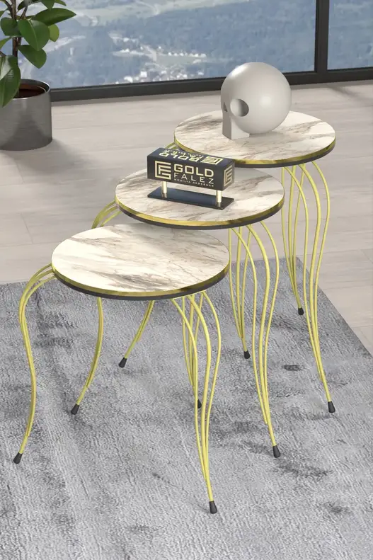 Zigon Coffee Table Luxury Double Gold Zigon Coffee Table Luxury Double Gold