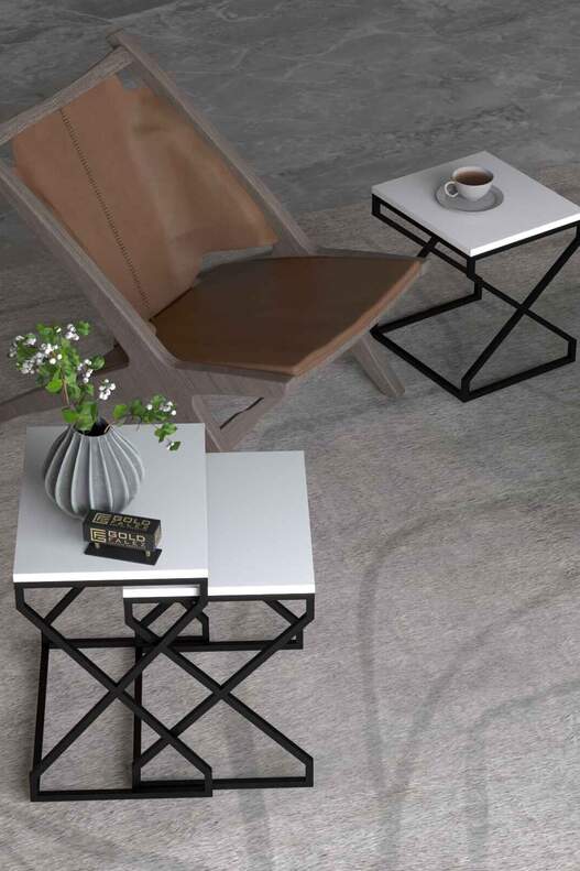 V Lux 3 Piece Zigon Coffee Table V Lux 3 Piece Zigon Coffee Table