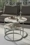 Coffee Table Double Silver Luxury Special