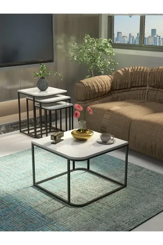 Damla Center and Zigon Coffee Table Set Damla Center and Zigon Coffee Table Set