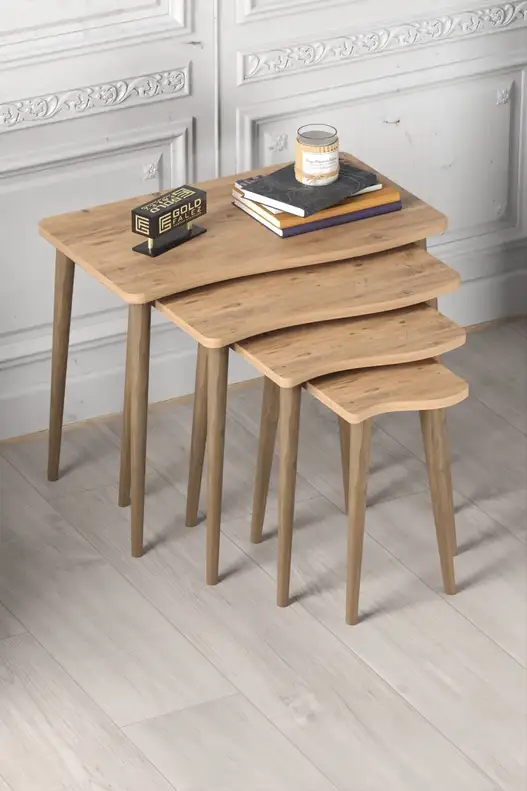 Zigon Coffee Table Wooden 4 Piece Square Zigon Coffee Table Wooden 4 Piece Square