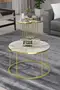 Coffee Table and Zigon Coffee Table Terra Set Gold