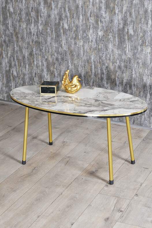Gold Metal Double Gold Centre Coffee Table Ellipse Gold Metal Double Gold Centre Coffee Table Ellipse