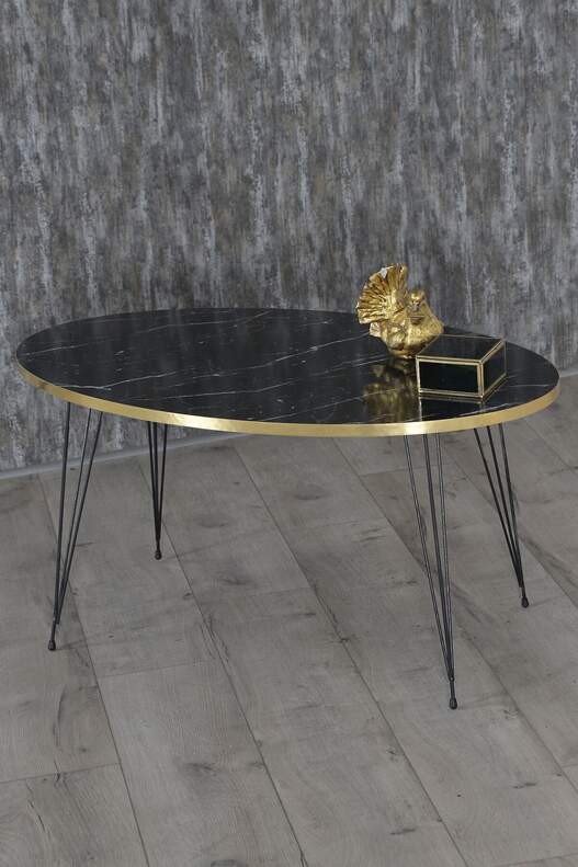 Black Wire Gold Coffee Table Set Ellipse Black Wire Gold Coffee Table Set Ellipse