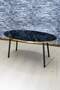 Black Metal Gold Centre Coffee Table Ellipse