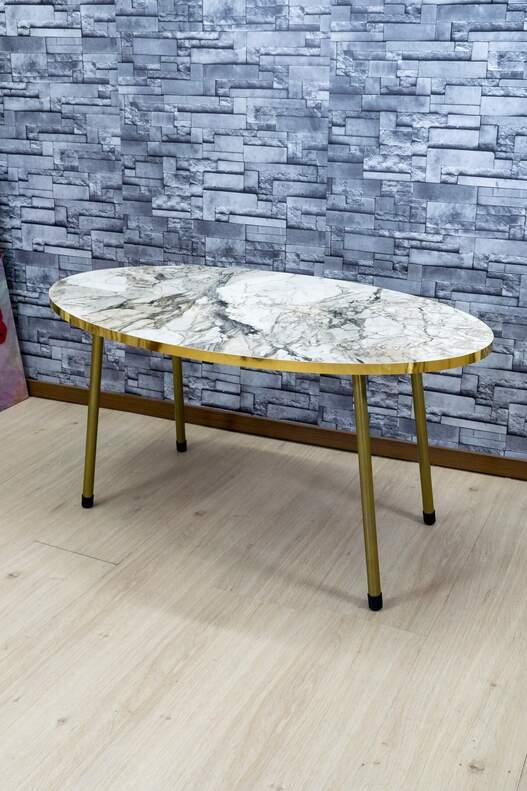 Gold Metal Centre Coffee Table Ellipse Gold Metal Centre Coffee Table Ellipse