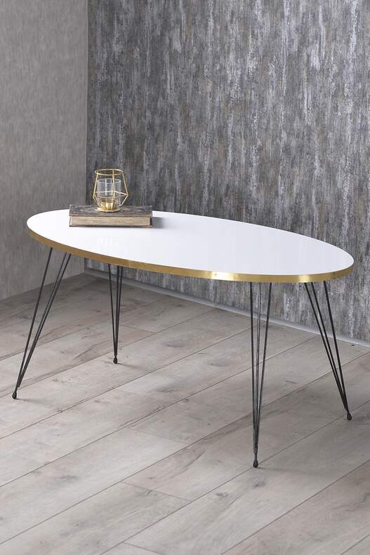 Black Wire Gold Coffee Table Set Ellipse Black Wire Gold Coffee Table Set Ellipse