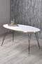 Black Wire Gold Coffee Table Set Ellipse