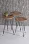 Black Wire Coffee Table Set Ellipse