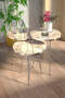 Silver Wire Coffee Table Set Ellipse