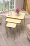 Gold Wire Double Gold Square Zigon Coffee Table
