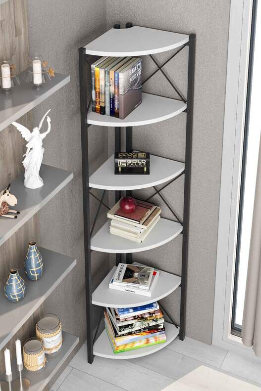 Bookshelf 6 Corner Shelf Bookshelf 6 Corner Shelf