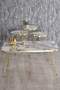 Gold Wire Zigon Coffee Table Set Square