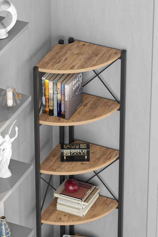 Bookshelf 6 Corner Shelf Bookshelf 6 Corner Shelf