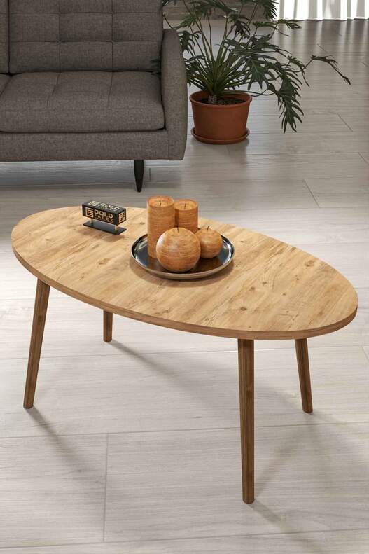 Ellipse Wooden Zigon Centre Coffee Table Set Ellipse Wooden Zigon Centre Coffee Table Set