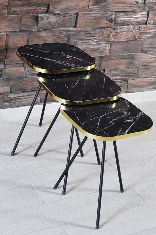 Black Metal Square Gold Zigon Coffee Table Black Metal Square Gold Zigon Coffee Table
