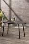 Black Metal Coffee Table Set Ellipse