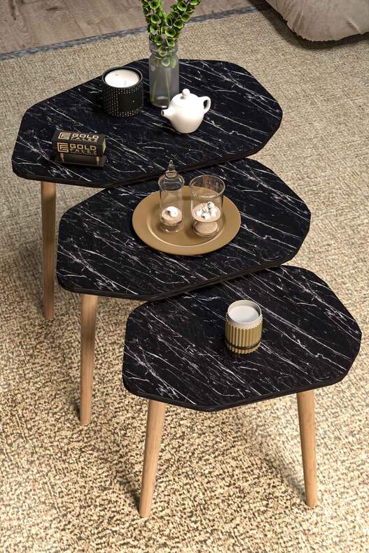 Trio 3 Wooden Zigon Coffee Table Trio 3 Wooden Zigon Coffee Table