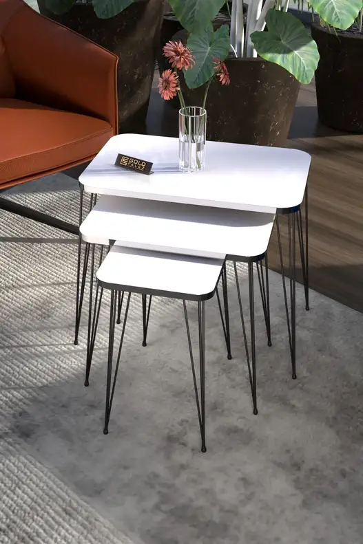 Square Silver Black Wire Coffee Table Set Square Silver Black Wire Coffee Table Set