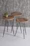 Black Wire Coffee Table Set Ellipse