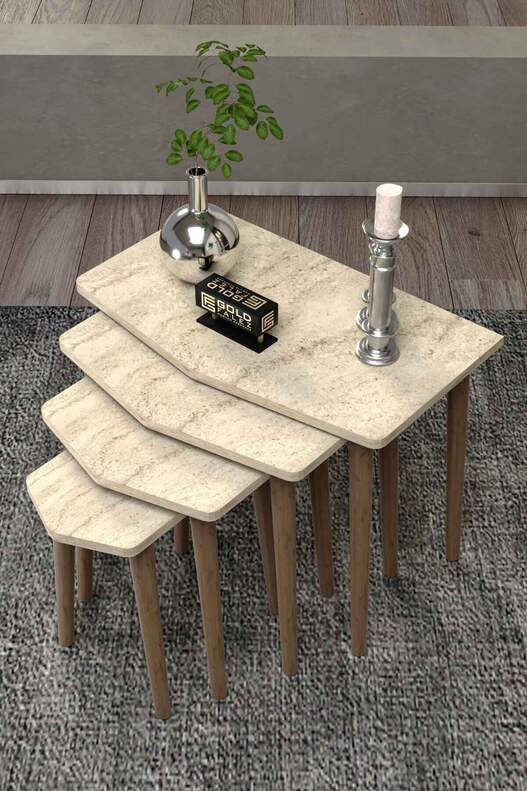 Elya Wooden 4 Piece Zigon Coffee Table Elya Wooden 4 Piece Zigon Coffee Table