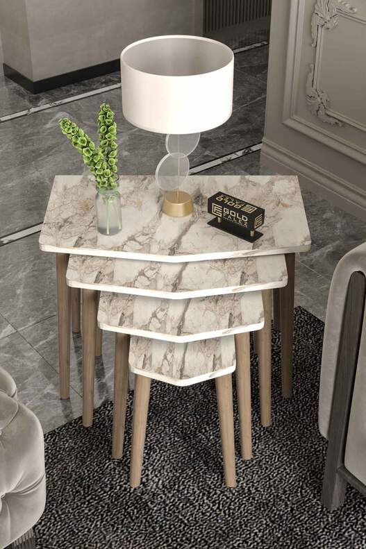 Elya Wooden 4 Piece Zigon Coffee Table Elya Wooden 4 Piece Zigon Coffee Table