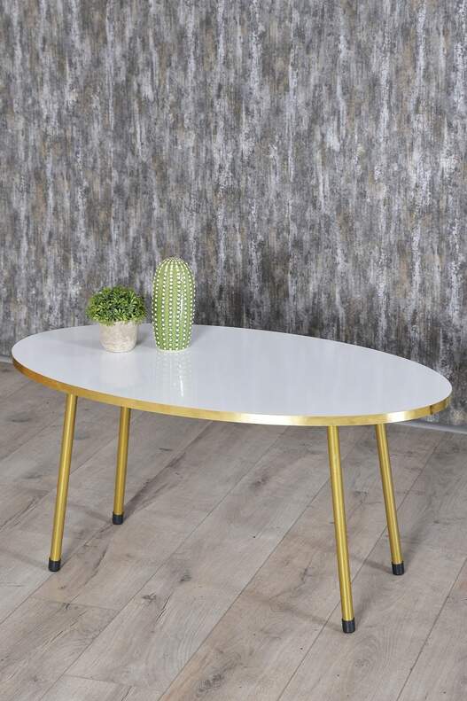 Gold Metal Centre Coffee Table Ellipse Gold Metal Centre Coffee Table Ellipse