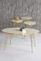 Gold Wire Zigon Coffee Table Set Ellipse