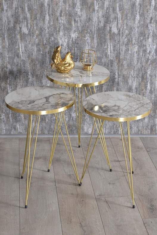 Gold Wire Zigon Coffee Table Set Ellipse Gold Wire Zigon Coffee Table Set Ellipse