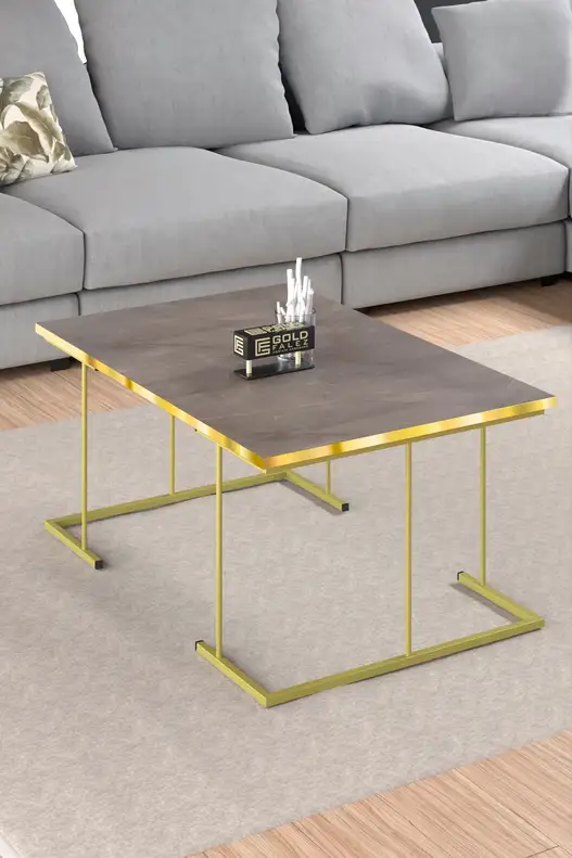 Solo Centre Coffee Table Gold Solo Centre Coffee Table Gold