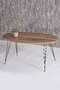 Black Wire Centre Coffee Table Ellipse