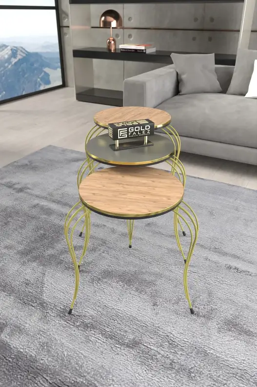 Zigon Coffee Table Luxury Double Gold Zigon Coffee Table Luxury Double Gold
