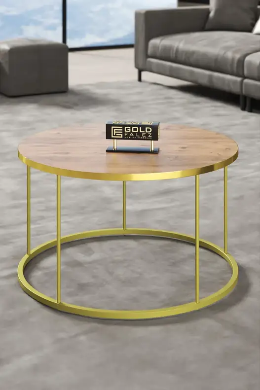 Coffee Table and Zigon Coffee Table Terra Set Gold Coffee Table and Zigon Coffee Table Terra Set Gold