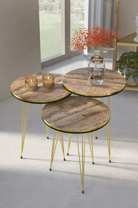 Gold Wire Double Gold Coffee Table Set Ellipse Gold Wire Double Gold Coffee Table Set Ellipse