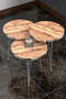 Silver Wire Coffee Table Set Ellipse