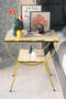 Double Strip Metal Side Table Bedside Table