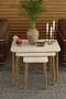 Wooden Square Coffee Table Set