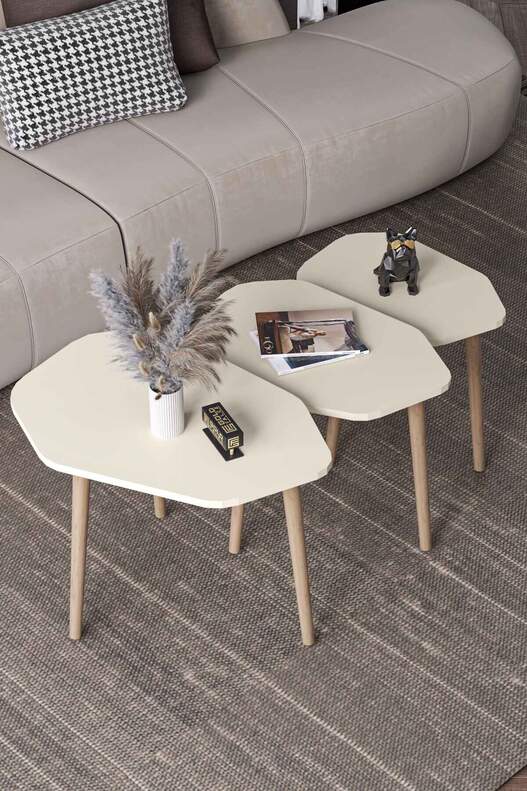 Trio 3 Wooden Zigon Coffee Table Trio 3 Wooden Zigon Coffee Table