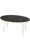 Gold Wire Zigon Coffee Table Set Ellipse