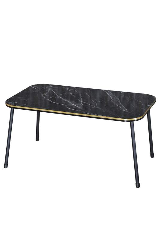 Black Metal Double Gold Coffee Table Set Square Black Metal Double Gold Coffee Table Set Square