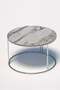 Middle Coffee Table Single Silver Luxury Special