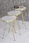 Gold Wire Zigon Coffee Table Set Ellipse