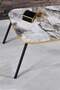 Black Metal Gold Centre Coffee Table Square