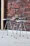 Silver Metal Zigon Coffee Table