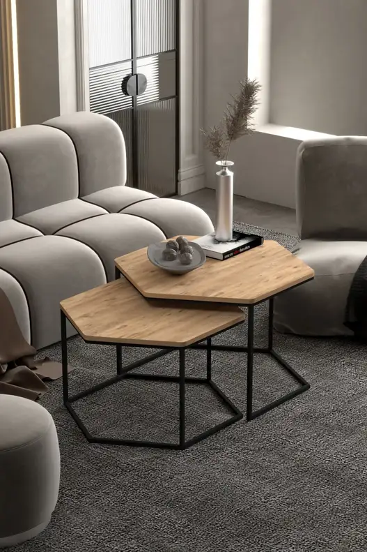 Hexagonal Double Lux Coffee Table Hexagonal Double Lux Coffee Table