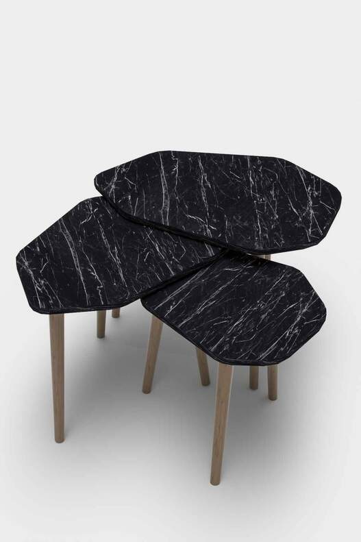 Trio 3 Wooden Zigon Coffee Table Trio 3 Wooden Zigon Coffee Table