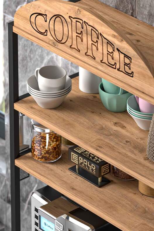 Multipurpose Coffee and Kitchen Shelf Multipurpose Coffee and Kitchen Shelf
