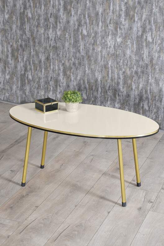 Gold Metal Double Gold Centre Coffee Table Ellipse Gold Metal Double Gold Centre Coffee Table Ellipse
