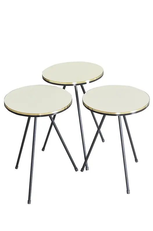 Black Metal Double Gold Coffee Table Set Ellipse Black Metal Double Gold Coffee Table Set Ellipse