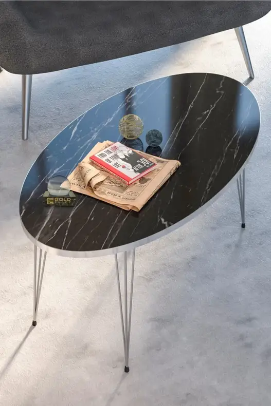 Silver Wire Coffee Table Set Ellipse Silver Wire Coffee Table Set Ellipse